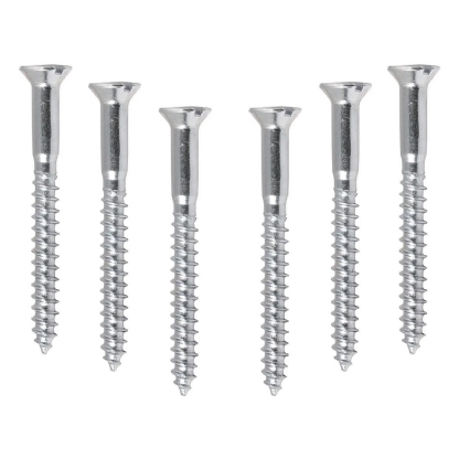 Cartela Parafuso Madeira Para Bucha N.08 4,5x50 6 Unidades - Sfixa - Sfixa