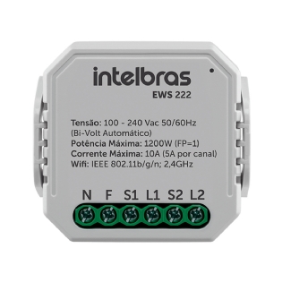 Módulo Interruptor Interno Inteligente Smart 10A Android/iOS Com Comando De Voz - Intelbras