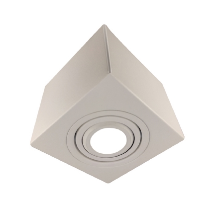 Luminária Spot Sobrepor Quadrada Branco Para Lâmpada Par20 50W E27 - Golight