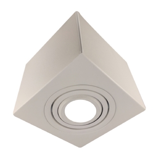 Luminária Spot Sobrepor Quadrada Branco Para Lâmpada Par16 50W Gz10 - Golight