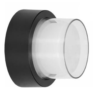 Luminária Arandela Led Sobrepor Out Preto 12W Bivolt 4200K Luz Neutra Externa - Hevvy