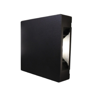 Luminária Arandela Led Sobrepor Preto 6W 3000K Luz Amarela - Pix