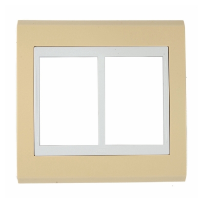 Placa Acabamento 6 Postos 4X4 Refinatto Style Branco Areia - WEG