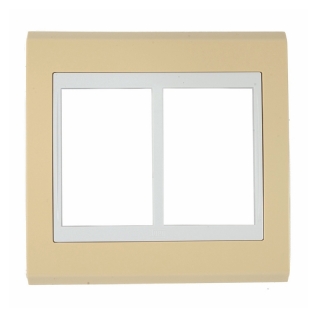 Placa Acabamento 6 Postos 4X4 Refinatto Style Branco Areia - WEG