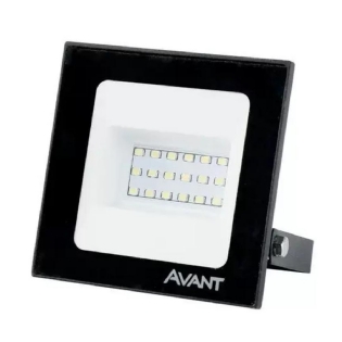 Luminária Refletor Led Retangular 20W Bivolt 6500K Luz Branca - Avant