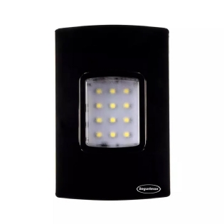 Luminária Emergência Embutir Led Aclaramento 4W Bivolt Com 12 LEDs 100Lm 1,5H Ip20 - Segurimax