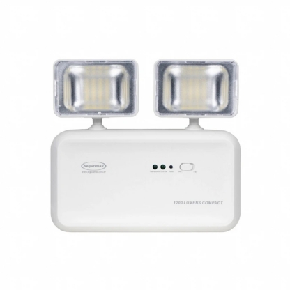 Luminária Emergência Led 2 Faróis 4W Bivolt 1200Lm 2H Ip20 - Segurimax