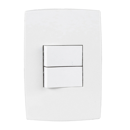 Conjunto 1 Interruptor Simples + 1 Paralelo 10A 4X2 Home Branco - Blux