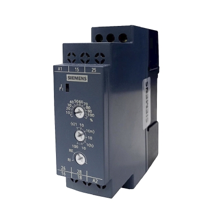 Relé Temporizador Eletrônico 0,1S-100H Retardo Energização 2 Reversor 24-240V 7PU07113BW00 - Siemens