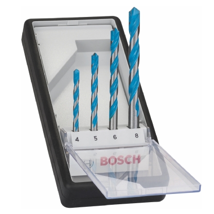Jogo De Broca CYL-9 Profissional 4-5-6-8mm Com 4 Peças 2607010521 Multiconstruccion - Bosch