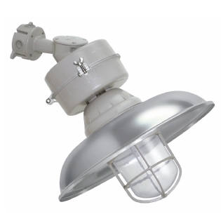 Luminária Industrial Arandela 45G Cinza 150W E27 3/4 Grade/Alojamento/Refletor - Wetzel