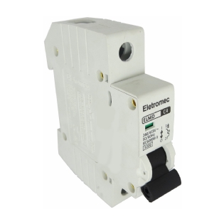 Disjuntor Mini Din Unipolar 4A Curva C 3Ka 230/400V ELMD-1C4 - Eletromec