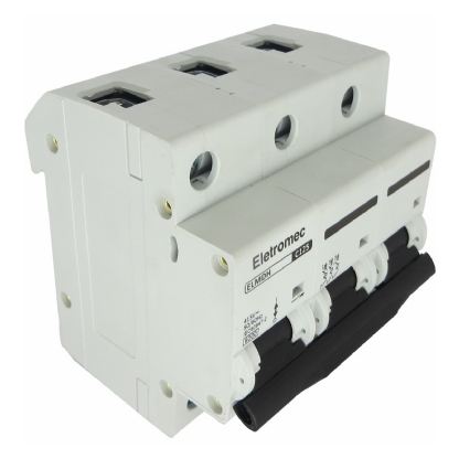 Disjuntor Mini Din Tripolar 125A Curva C 6Ka 400/440V ELMDH-3C125 - Eletromec