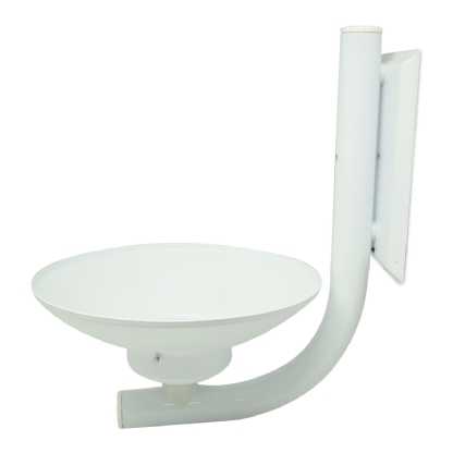 Luminária Arandela Redonda Branco 25W E27 Difusor Vidro Leitoso - Ideal Iluminacao