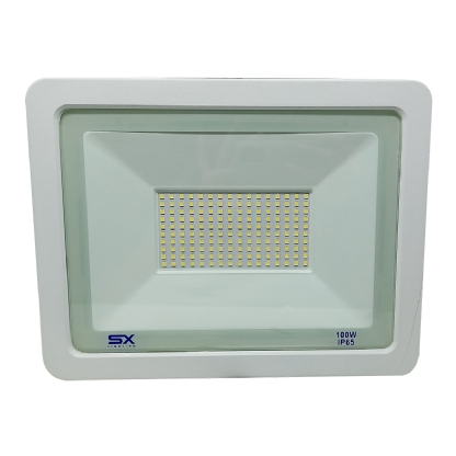 Luminária Refletor Led Retangular 100W Bivolt 6000K Luz Branca - Sx Led