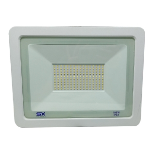 Luminária Refletor Led Retangular 100W Bivolt 6000K Luz Branca - Sx Led