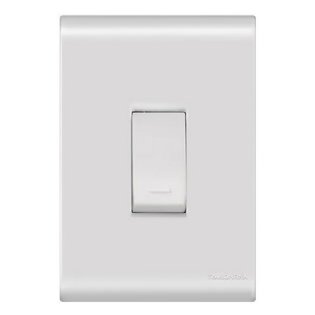 Conjunto 1 Interruptor Simples Vertical 10A 4X2 Liz Branco - Tramontina