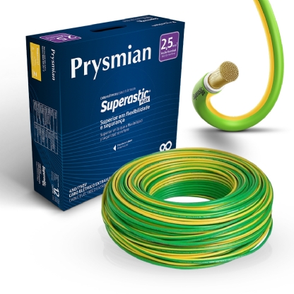 Cabo Flexível 750V Superastic 2,50mm Brasileirinho 100 Metros - Prysmian