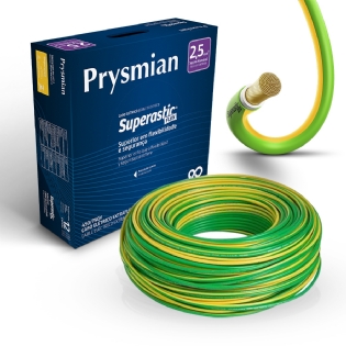 Cabo Flexível 750V Superastic 2,50mm Brasileirinho 100 Metros - Prysmian