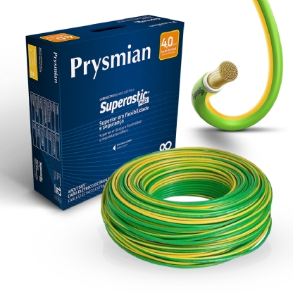 Cabo Flexível 750V Superastic 4,00mm Brasileirinho 100 Metros - Prysmian
