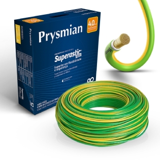 Cabo Flexível 750V Superastic 4,00mm Brasileirinho 100 Metros - Prysmian