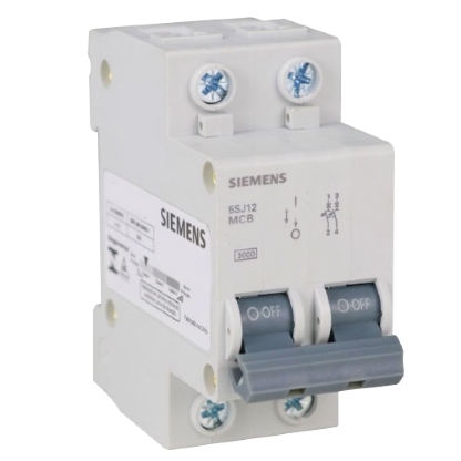 Disjuntor Mini Din Bipolar 10A Curva C 3Ka 220/380V 5SJ12107MB - Siemens