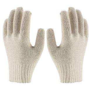 Luva Proteção Tricotada 3Fios 100% Lisa Único Ca-10573 - Tsuzuki