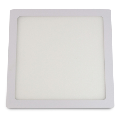 Luminária Painel Led Luz Branca Embutir Quadrado Branco 18w Bivolt 6500k 1530lm Slim Tech - Bronzearte