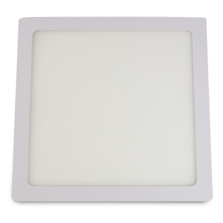 Luminária Painel Led Luz Branca Embutir Quadrado Branco 18w Bivolt 6500k 1530lm Slim Tech - Bronzearte