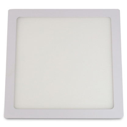 Luminária Painel Led Embutir Quadrado Branco 18W Bivolt 4000K Branco Neutro 1400Lm Difusor Acrílico Com Driver - Bronzearte
