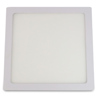 Luminária Painel Led Embutir Quadrado Branco 18W Bivolt 4000K Branco Neutro 1400Lm Difusor Acrílico Com Driver - Bronzearte