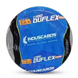 Cabo Flexível Duflex 750V Pvc 1,50Mm Cinza 70G 100 Metros - Induscabos