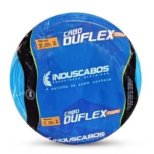 Cabo Flexível Duflex 750V Pvc 1,50Mm Azul 70G 100 Metros - Induscabos