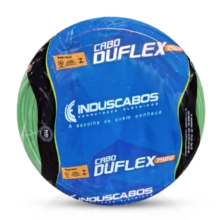 Cabo Flexível Duflex 750V Pvc 1,50Mm Verde 70G 100 Metros - Induscabos
