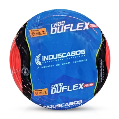 Cabo Flexível Duflex 750V Pvc 1,50Mm Vermelho 70G 100 Metros - Induscabos