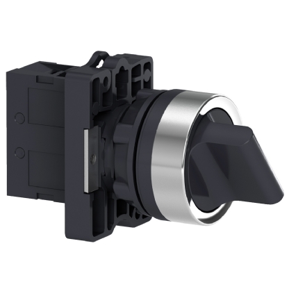 Botão Comutador Knob Curto 22,5mm 2 Posições Fixas 1Na Preto XA2ED21 - Schneider Electric
