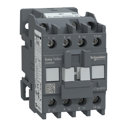 Contator Potência Tripolar 18A 220V 1Na 50/60Hz LC1E1810M7 - Schneider Electric