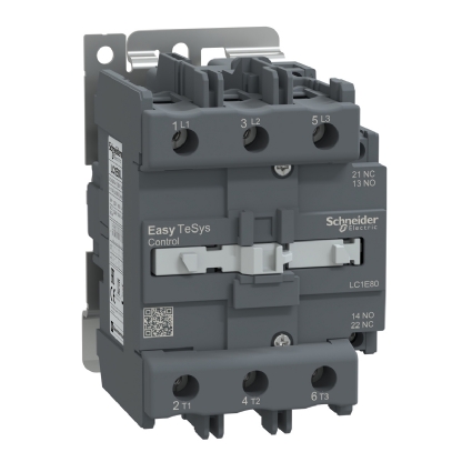 Contator Potência Tripolar 80A 220V 1Na+1Nf 50/60Hz LC1E80M7 - Schneider Electric