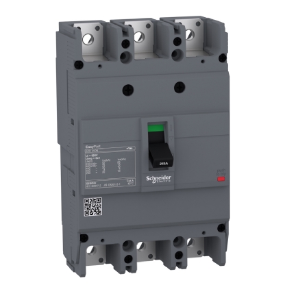 Disjuntor Caixa Moldada Tripolar 250A 25Ka 380/415V EZC250N3250 - Schneider Electric