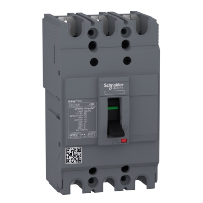 Disjuntor Caixa Moldada Tripolar 40A 18Ka 380/415V EZC100N3040 - Schneider Electric
