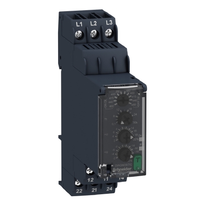 Relé De Controle E Medição Trifásico Multifunção 2NAF 380/80VCA RM22TR33 - Schneider Electric