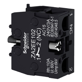 Bloco De Contato Auxiliar 1Nf Para Botão XA2 ZA2EE102 - Schneider Electric