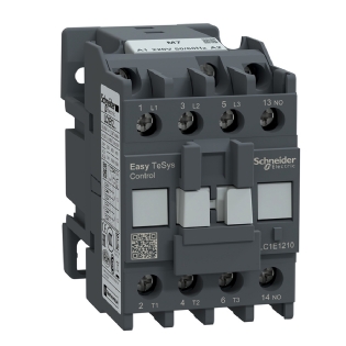 Contator Potência Tripolar 12A 220V 1Na 50/60Hz Cinza LC1E1210M7 - Schneider Electric