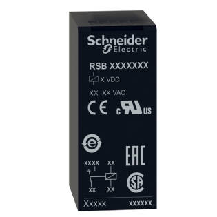 Relé Interface Mini 8A 220V 2Naf 50/60Hz Ip40 Preto RSB2A080M7 Harmony - Schneider Electric