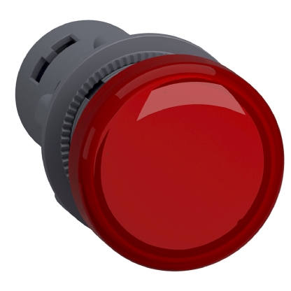 Sinaleiro Monobloco Iluminado Redondo 22mm 110Vca/Cc Led Vermelho XA2EVF4LC - Schneider Electric