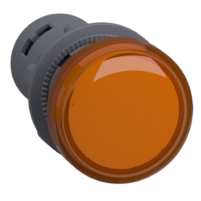 Sinaleiro Monobloco Iluminado Redondo 22mm 110Vca/Cc Led Âmbar Ip65 XA2EVF5LC - Schneider Electric