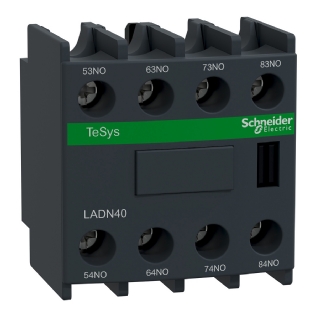 Bloco Contato Auxiliar Para Contator Frontal 4Na LADN40 - Schneider Electric