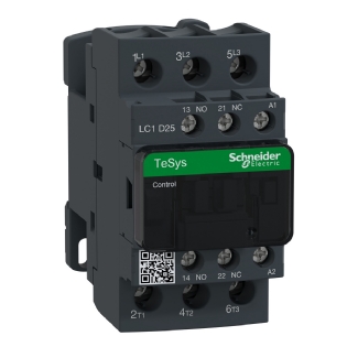 Contator Potencia Tripolar 25a 220Vca 1Na+1Nf 50/60Hz LC1D25M7 - Schneider Electric