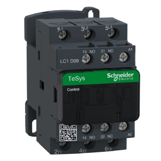 Contator Potencia Tripolar 9A 24Vca 1Na+1Nf 50/60hz LC1D09B7 - Schneider Electric