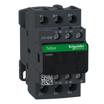 Contator Potencia Tripolar 32A 24Vca 1Na+1Nf 50/60Hz LC1D32B7 - Schneider Electric